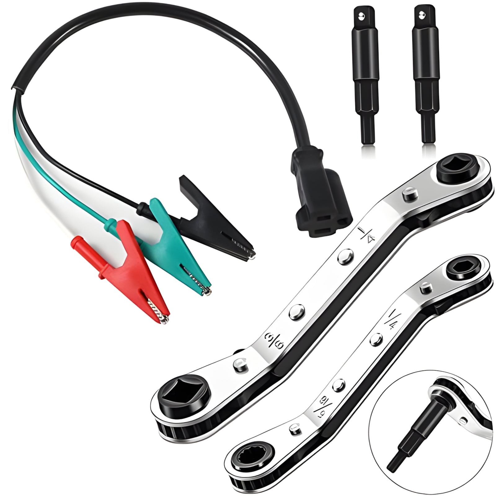Compact Adjustable Wrench Assortment For Portable Use In HVAC And Industrial Applications