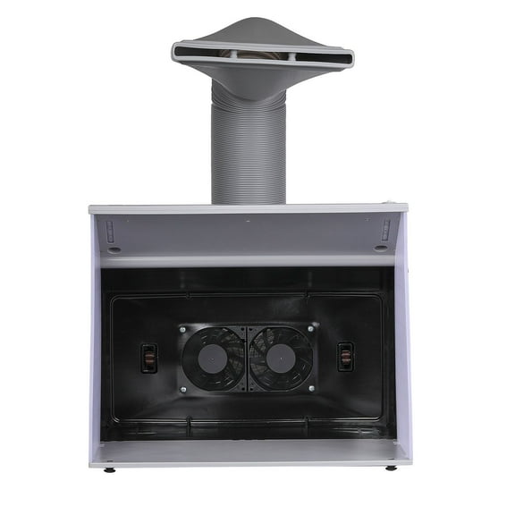 Compact Airbrush Paint Booth with Powerful Dual Fans, LED Lighting, Extension Hose - Perfect for Artists, Crafters & Cake Designers