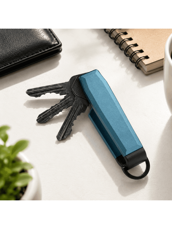 Compact Aluminum Key Organizer Holder With Pocket Clip.