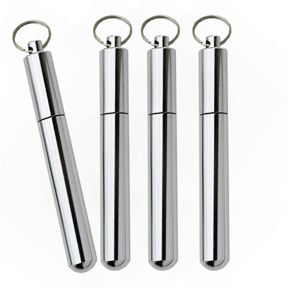 Compact Aluminum Toothpick Case Metal Holder For Travel Camping Storage Essentials