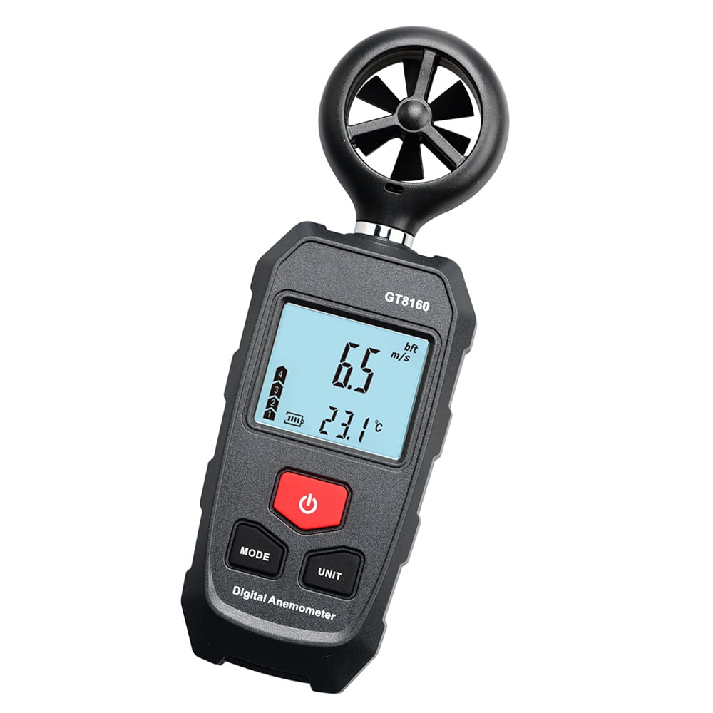 Compact Anemometer with Double Function Handheld Wind Gauge Wind Blow ...
