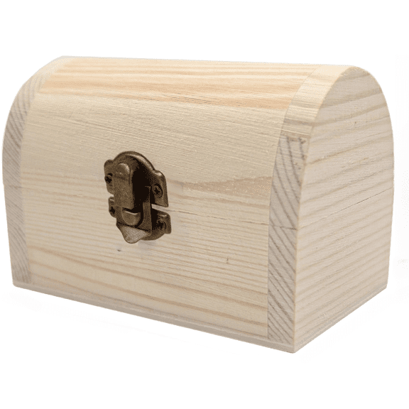 Compact Arched Wooden Box for Tabletop Display or Miniature Craft Projects