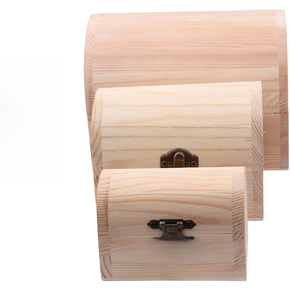 Compact Arched Wooden Box for Tabletop Display or Miniature Craft Projects