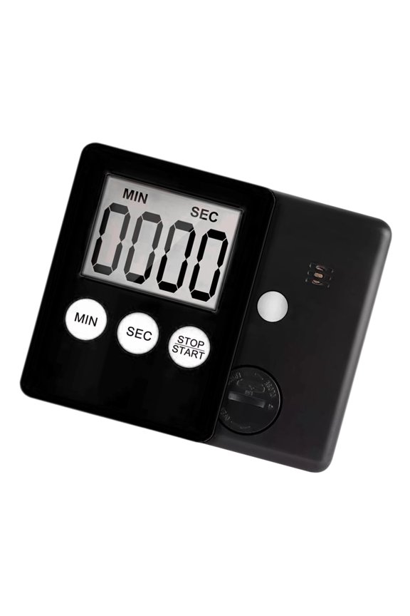 Compact Attractive Digital Clock With LCD Display For Kitchen Sports Exercise Baking And Cooking Time Management