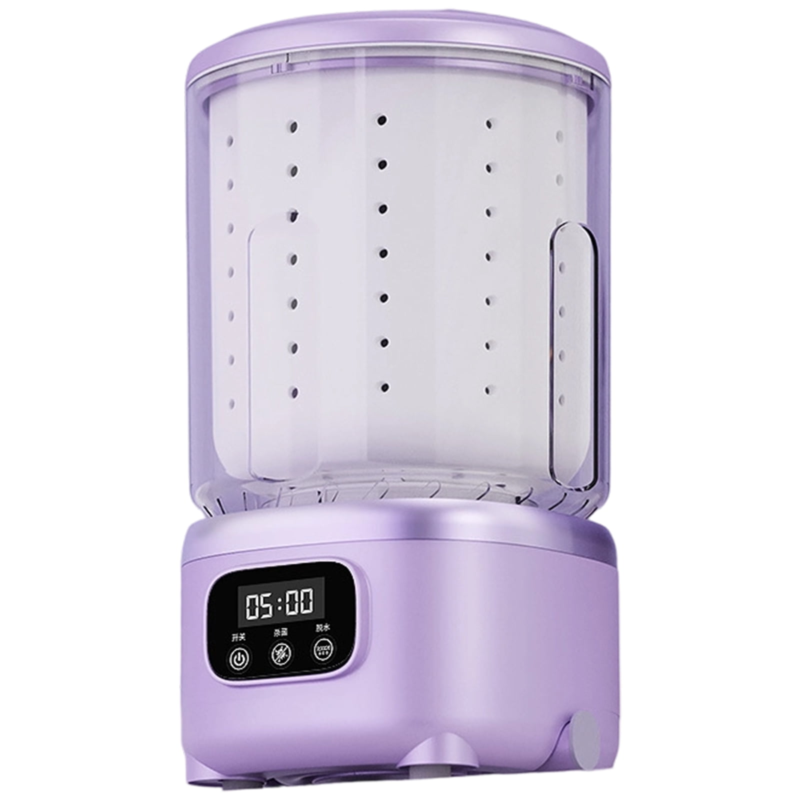 Compact Automatic Tiny Transportable Washer Turn Dryer 2L Capacity With Royal Blue Light Pasteurization For Dormitory Apartment Travel