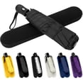thumbnail image 1 of Compact Automatic Travel Umbrella with Case, Folding Sun UV, Pocket Purse Umbrella, 1 of 4