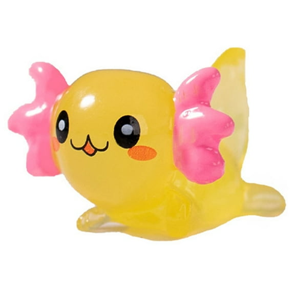 Compact Axolotl Mini Ornament with Cartoon Elements and Glowing Effect
