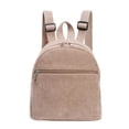 thumbnail image 1 of Compact Backpack, Backpack Straps, Adjustable Straps, Ribbed Corduroy, 11X9 In, Light Tan, Small Capacity, Weekend Trips, External Pouch, 1 Pc, 1 of 5