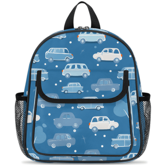 Compact Backpack,Small Backpack with Adjustable Straps & Chest Strap,Water-Resistant Fabric with Front Pocket and Side Mesh Pockets for Essentials