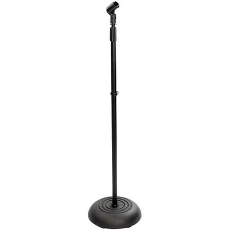 Compact Base Black Microphone Stand