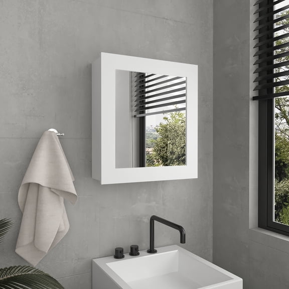 Compact Bathroom Cabinet | Ideal for Small Spaces in Bathroom | High-Quality Particle Board Build | Organizes Bathroom Items