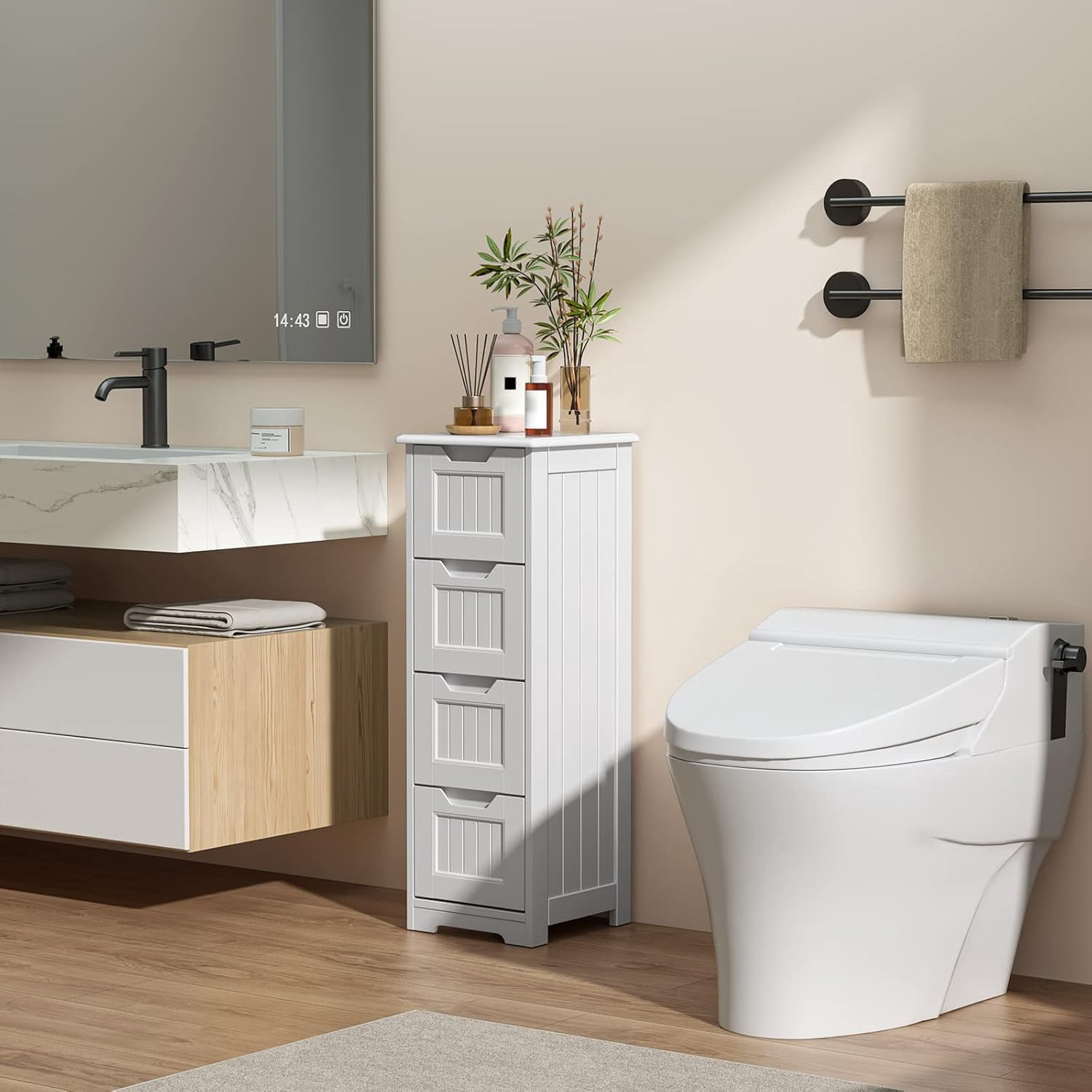 Thumbnail for Compact Bathroom Storage For Small Offices