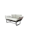 thumbnail image 1 of Compact Beige Futon | Perfect for Outdoor Patios, Weather - Resistant Design, 1 of 2