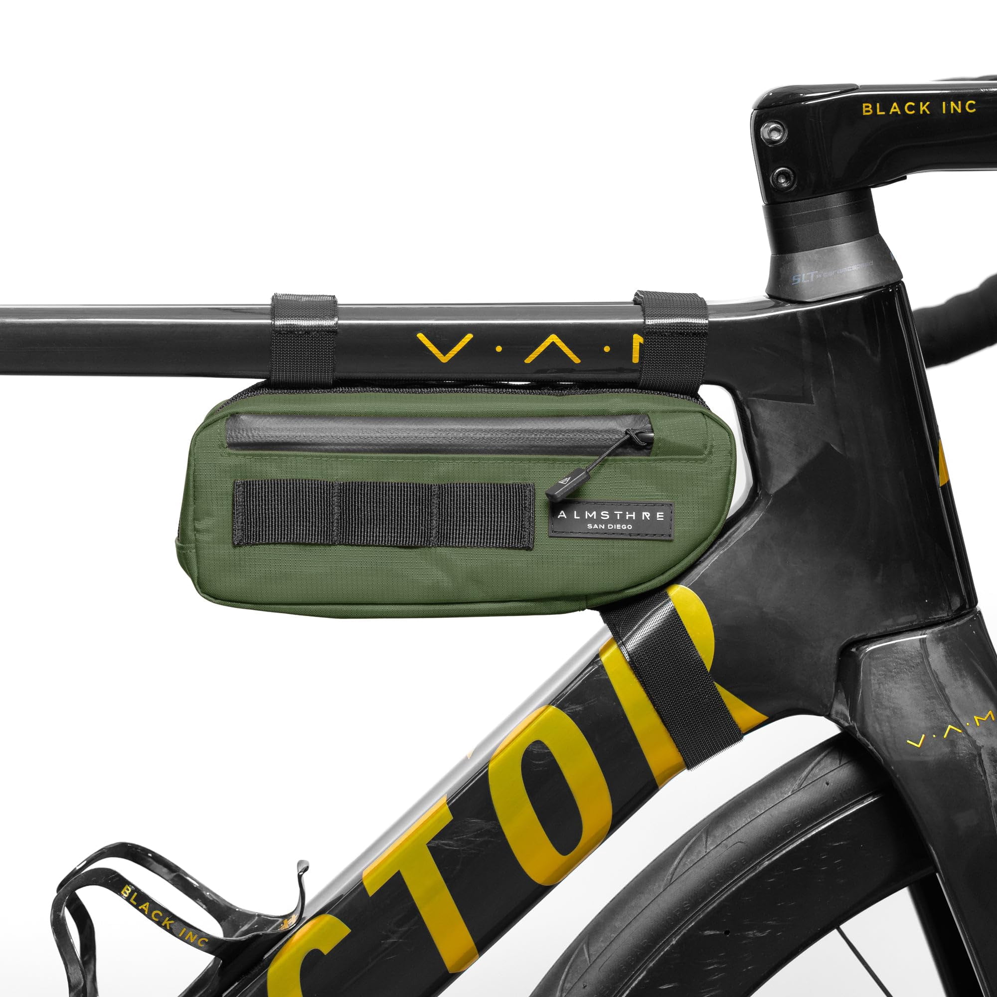 ALMSTHRE Compact Bike Frame Bag, Weather-Resistant, Hunter Green ...