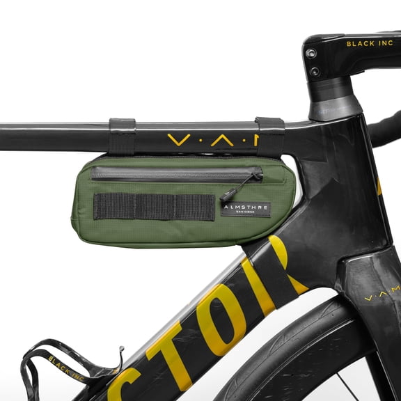 ALMSTHRE Compact Bike Frame Bag, Weather-Resistant, Hunter Green