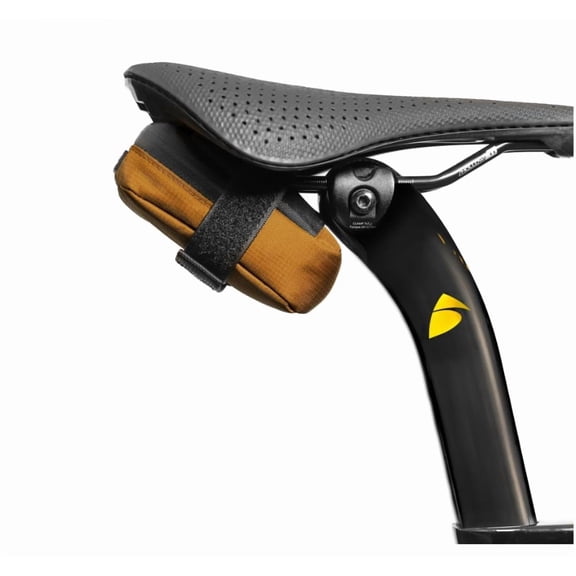 Compact Bike Saddle Bag California Gold | Premium Water-Resistant Ripstop Material, Waterproof Zipper & Internal Pocket | Ultra-Light, Durable Bike Seat Bag for Essential Gear Storage