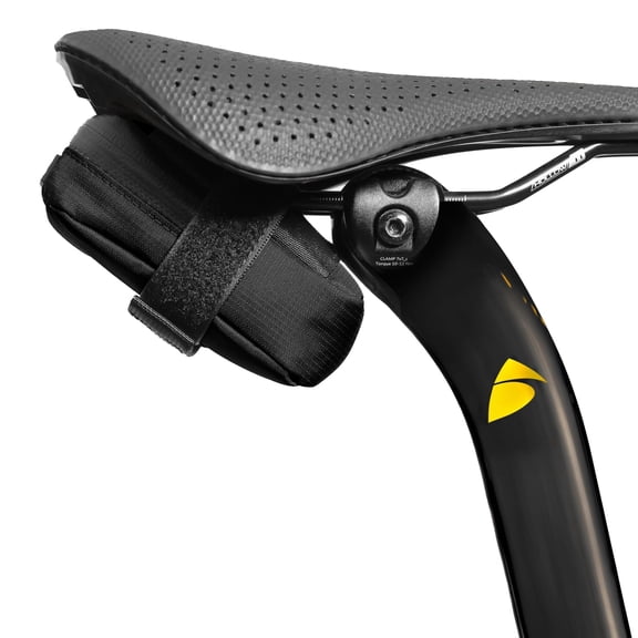 Compact Bike Saddle Bag Midnight Black | Premium Water-Resistant Ripstop Material, Waterproof Zipper & Internal Pocket | Ultra-Light, Durable Bike Seat Bag for Essential Gear Storage