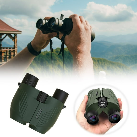 Compact Binoculars for Bird Watching Hiking and Outdoor Adventures - 20X25 Easy Focus Binoculars for Adults and Kids