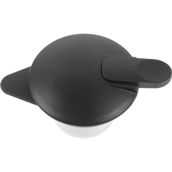 Compact Black Water Jug Lid with Wear Resistant Plastic and Silicone Materials