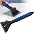thumbnail image 1 of Compact Blue Home Snow Shovel, Multi-Functional Lightweight Winter Snow Removal Tool, Portable Shovel for Driveways, Sidewalks, Cars, Garages, Patios, and Outdoor Use, 1 of 7