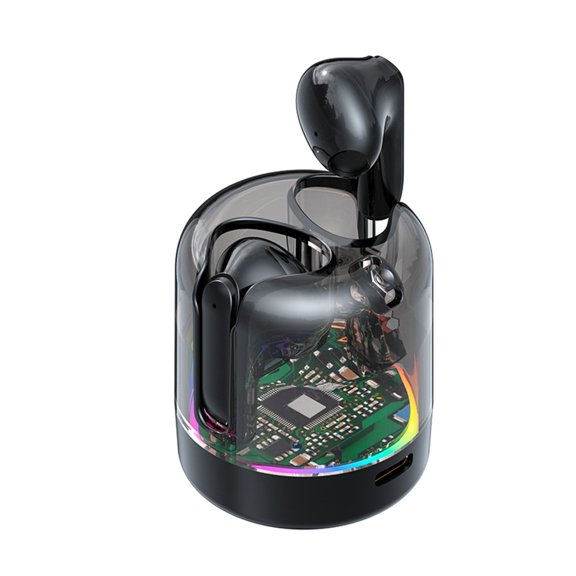 Compact Bluetooth Headset | with Battery Powered Wireless Noise Cancelling | featuring earbuds ear | Reliable by Thousands of Customers Black Must Have