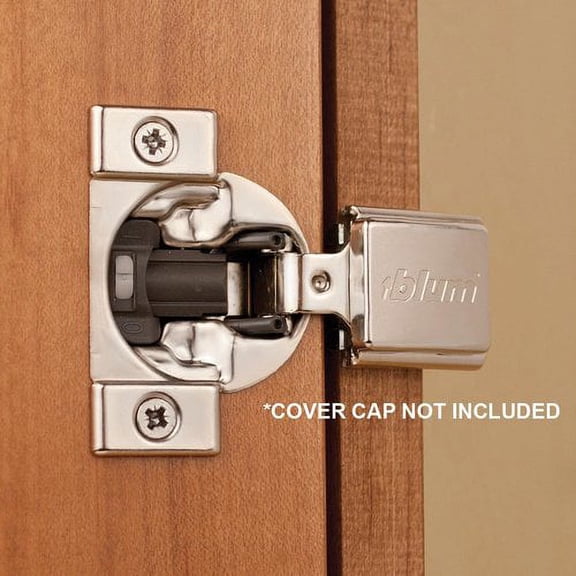 Compact Blumotion 38N Hinge and Mounting Plate 5/16 inch Overlay 38N358B.05