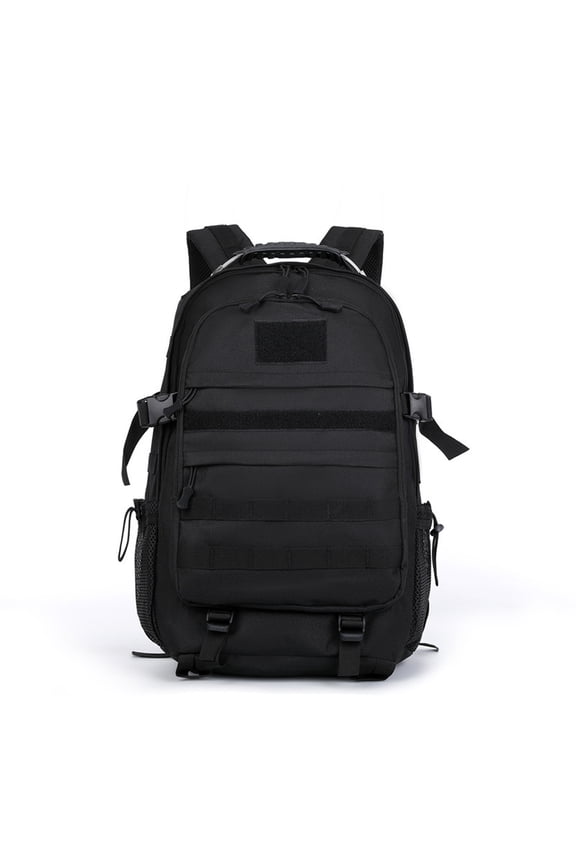 Compact Camouflage Backpack with Multiple Pockets, Webbing and Padded Straps for Hiking Travel Outdoor Use