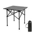 thumbnail image 1 of Compact Camping Table Folding Camp Side Table Portable Roll up Aluminum Table with Carry Bag Lightweight Foldable Small Camp Table for Indoor Outdoor Picnic Backyard BBQ, 1 of 11
