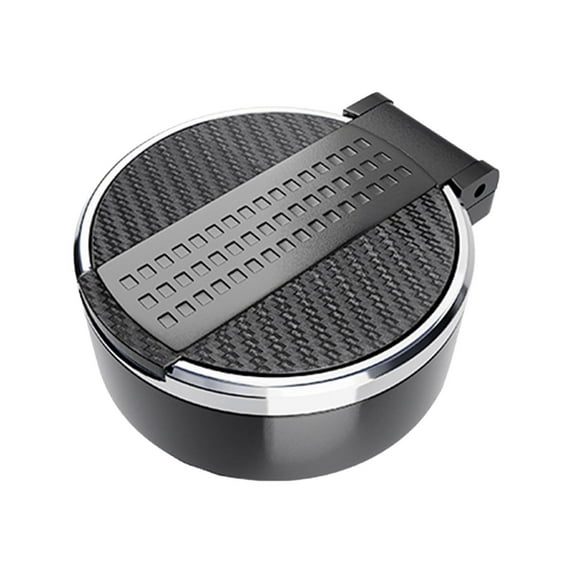 Compact Car Ashtray with Lid - Odor Resistant ABS Cupholder Ashtray for Cigarettes & Small
