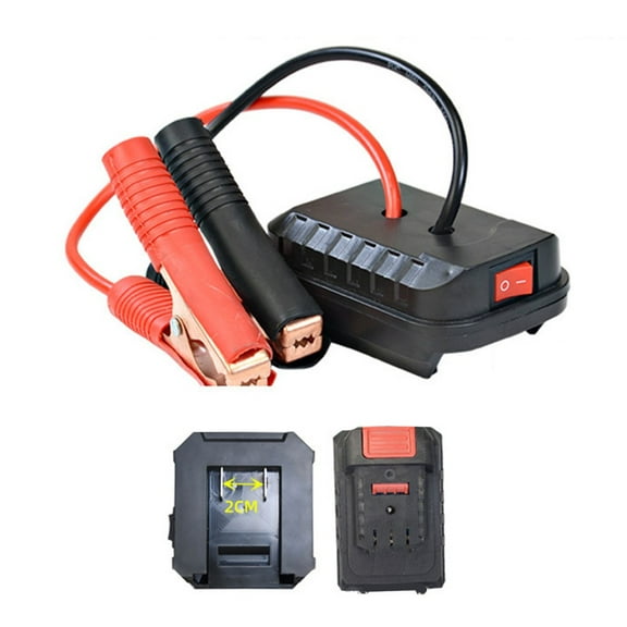 Compact Car Jump Starter Adapter With 12V And Dual Usb For Tool Battery Use
