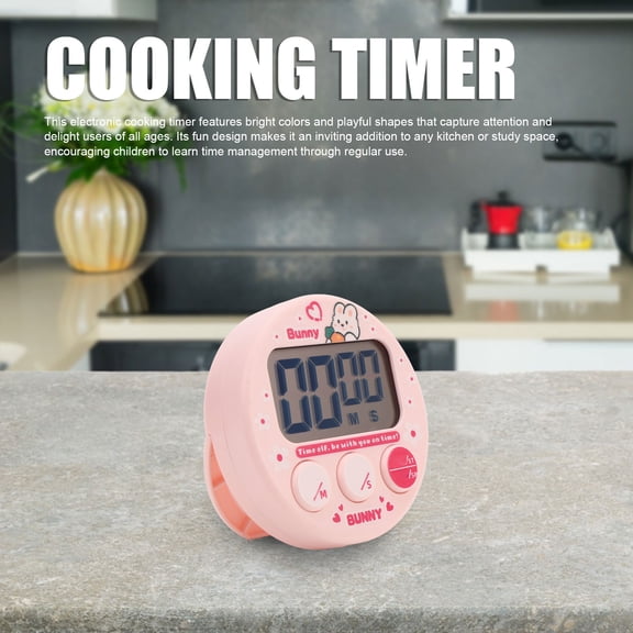 Compact Cartoon Timer With USB Charging, Perfect For Kids, Kitchen, Study Fitness, 99:59