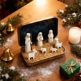 thumbnail image 1 of Compact Christmas Nativity Set, Mini Holy Family Figurines With Tin Box Storage, Religious Holiday Decor, Thoughtful Gift For Family Members Christmas Celebration, B, 1 of 5
