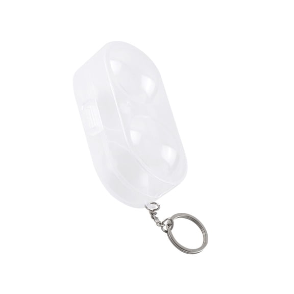 Compact Clear Table Tennis Protector, Hard Case for 2 Balls 40mm/50mm, Shatterproof & Travel-Ready with Secure Hook