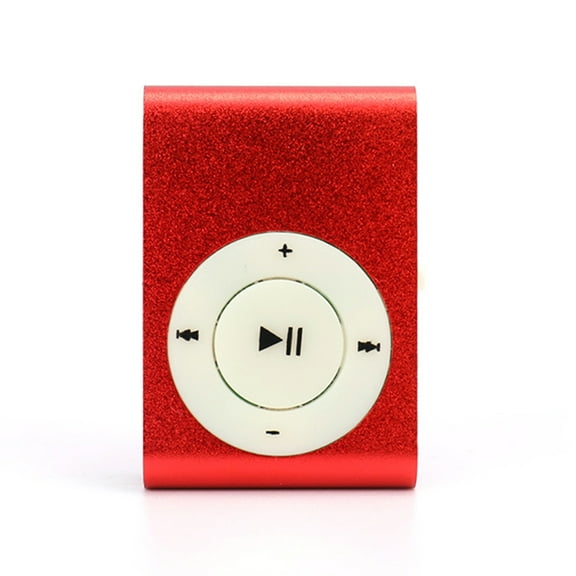 Compact Clip-Style MP3 Player, Expandable Storage, Crisp 15H for Students & Commuters