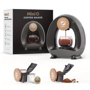 Compact Coffee Master 4-8 Oz Single Serve Coffee Maker, 2-in-1 Americano, Works with Grounds & K-Cups, Fast & Quiet, Space-Saving for Home & Travel