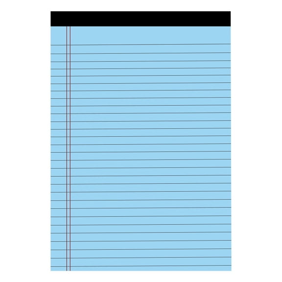 Compact College Ruled Ink-Proof Memo Pad with Rigid Backing, Perforated Tearable Notepad for Business Trip Travel Pocket On-the-Go Writing,Blue