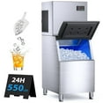 thumbnail image 1 of Compact Commercial Ice Maker - 450Lbs/24H Output, Self-Cleaning System, Large Storage Bin for Restaurant, Bar & Commercial Kitchens, 1 of 7