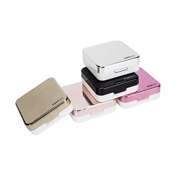 Contact Lens Travel Case with Mirror, Mini Holder Box Kit for Daily Lens Storage, TIKA