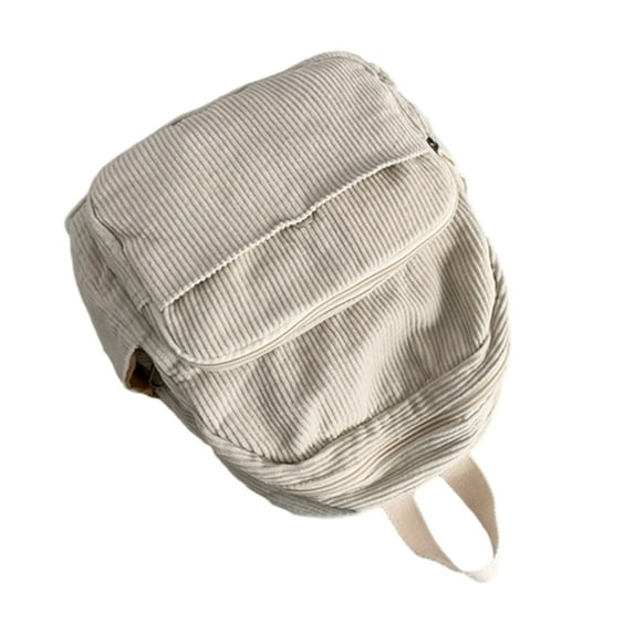 Compact Corduroy Backpack Retro Design Rucksack School Bag Daypack for Trendy Individuals