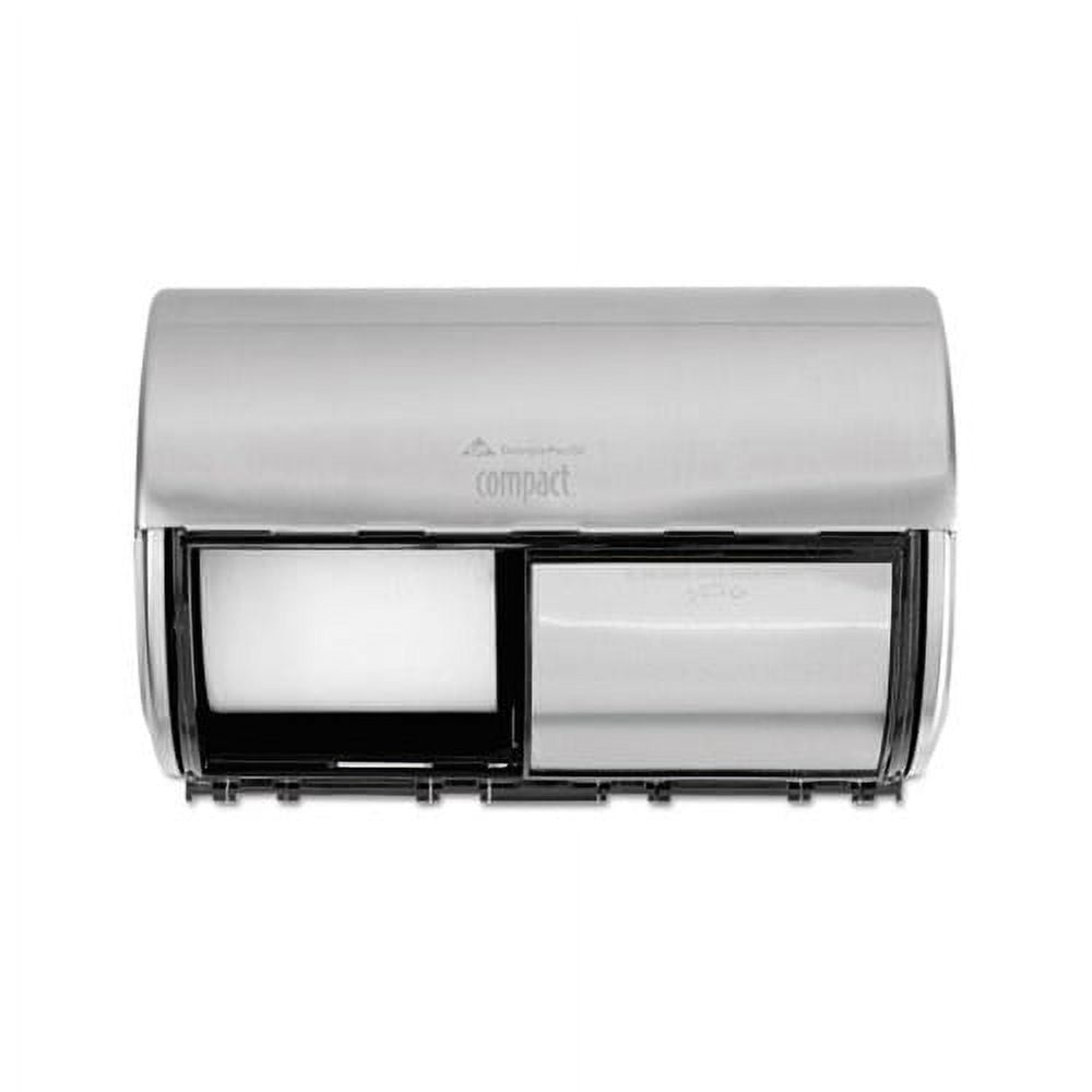 Stainless Steel Double Roll Coreless Toilet Paper Dispenser
