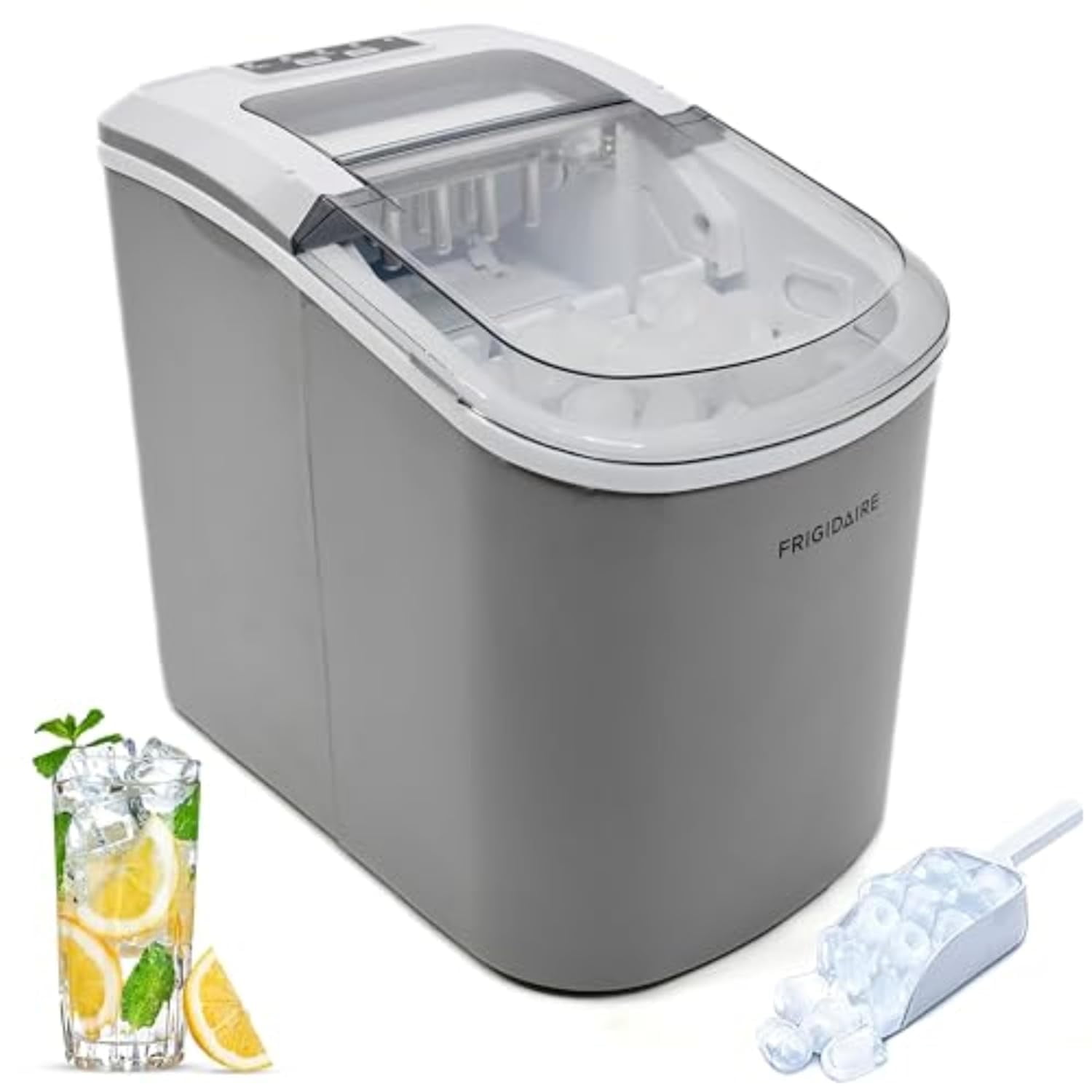 Compact Countertop Ice Maker, 26 lb per Day, Black