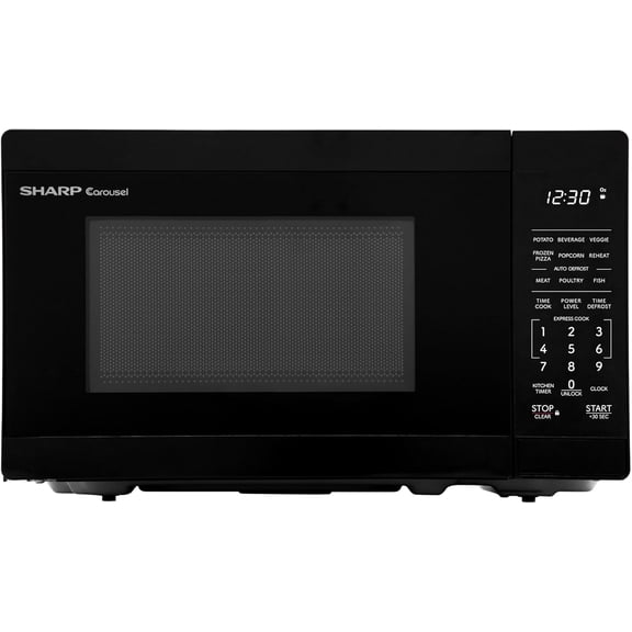 Compact Countertop Microwave Oven with 10 Inch Carousel Turntable 700 Watt 0.7 Cubic Feet Black With Child Lock Bestseling