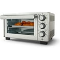 Compact Countertop Oven With Air Fryer, Stainless Steel