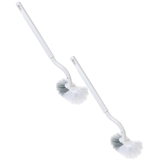 Compact Curved Toilet Bowl Brush - Durable Under Rim Cleaning Brush, Easy to Hide, Deep Cleaning for Bathroom & Household, Easy to Use