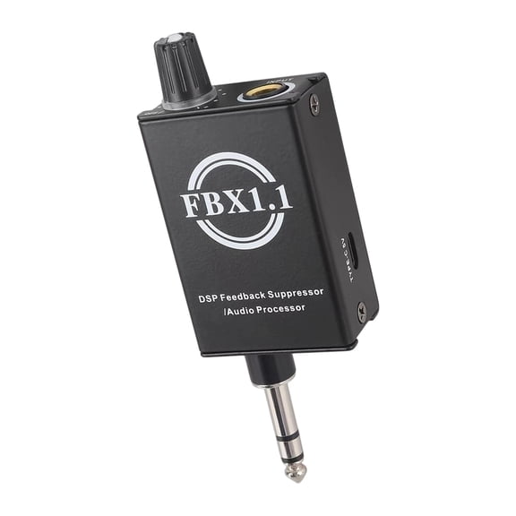 Compact DSP Feedbacks Suppressor For Microphones Stops Howling Instantly With Voice Control And Double Power Options