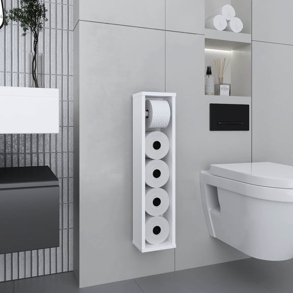 Compact Design for Tight Spots - Fits Kitchen Nooks, Keeps Toilet Paper Accessible
