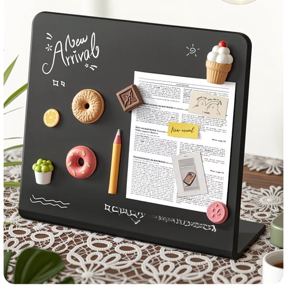 Compact Desktop Blackboard Erasable Reminder Board for Home Office