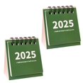 Compact Desktop Calendar 2025 Desk Standing with Future Date Display 5 Metal Shop Calendar 2025