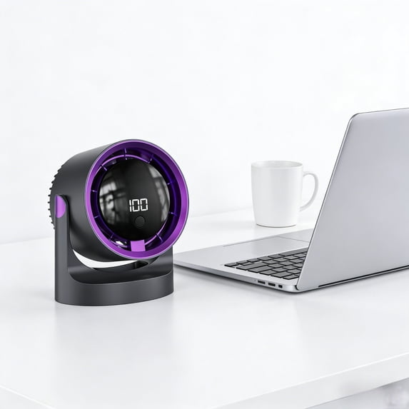 Compact Desktop Fan USB Powered Portable Mini Fan Air Circulation Small Fan for Office Home Travel by PALIFEUR
