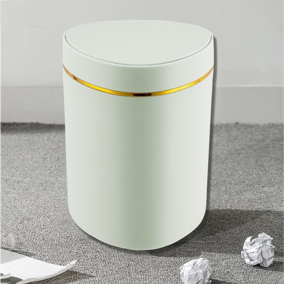 Computer W Waste Compact Desktop Trash Can with a plastic shell, Plastic, 6.3 x 4.9 x 4. ...